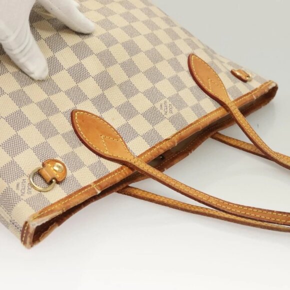 LOUIS VUITTON Damier Azur Neverfull PM Tote Bag - Picture 7 of 16